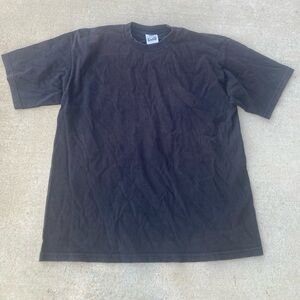 Black proclub cotton t-shirt